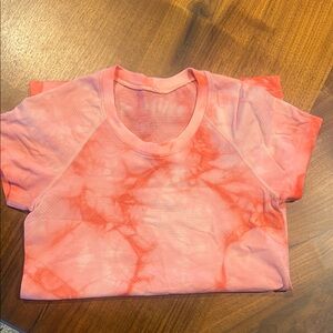 lululemon athletica Pink Tie-Dye Short Sleeve Tee